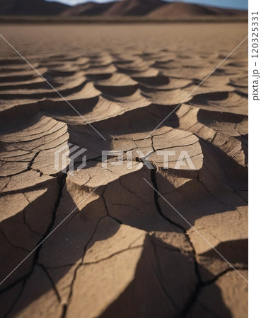 cracked ground abstract background 120325331