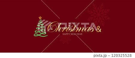 A cheerful backdrop for Christmas and New Year, adorned with festive decorations, and bright, colorful lights 120325528
