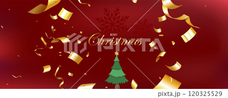 A cheerful backdrop for Christmas and New Year, adorned with festive decorations, and bright, colorful lights A cheerful backdrop for Christmas and New Year, adorned with festive decorations, and bright, colorful lights 120325529