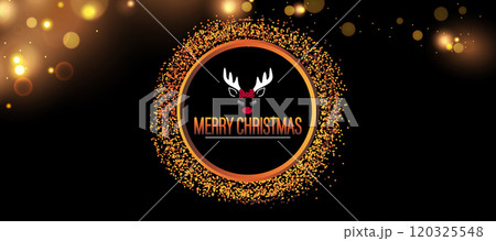 A cheerful backdrop for Christmas and New Year, adorned with festive decorations, and bright, colorful lights A cheerful backdrop for Christmas and New Year, adorned with festive decorations, and bright, colorful lights 120325548