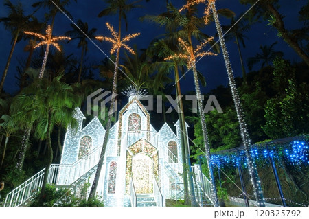 【沖縄県】東南植物楽園の南国イルミネーション（美らヤシパークオキナワ） 120325792