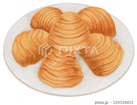 Sfogliatelle in pixel art style 120326852