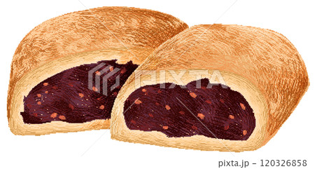 Fig rolls in pixel art style Fig rolls in pixel art style 120326858