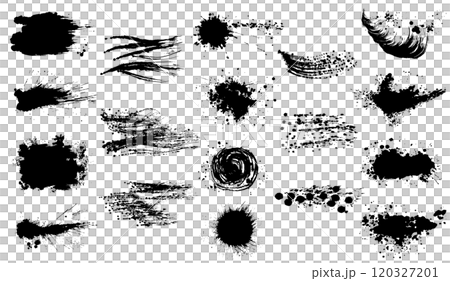 一套墨水材料,手寫毛筆插圖 一套墨水材料,手寫毛筆插圖 120327201