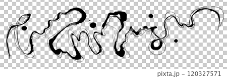 Nami splash handwriting brush illustration 120327571