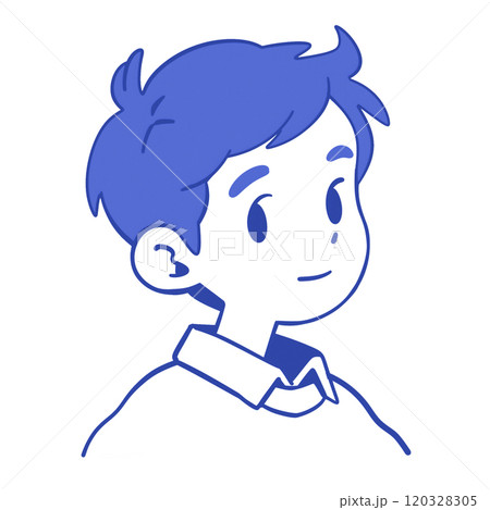 男の子のシンプルなイラスト 120328305
