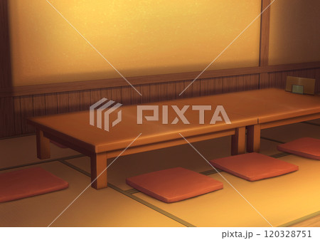 イメージは居酒屋の座席　イラスト02 120328751