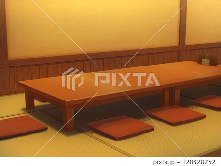 イメージは居酒屋の座席　イラスト 120328752