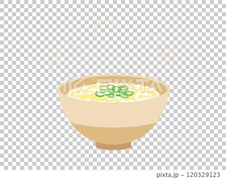 お粥や雑炊やおじやをイメージしたイラスト お粥や雑炊やおじやをイメージしたイラスト 120329123