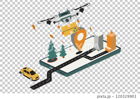 Drone Delivery with Map 120329901