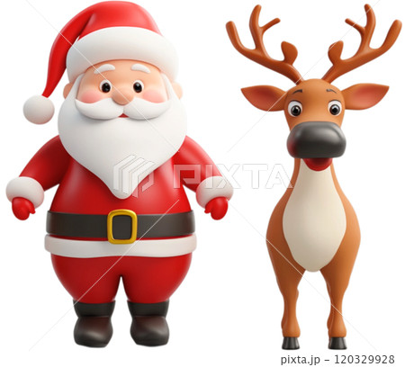 サンタクロースとトナカイ 120329928