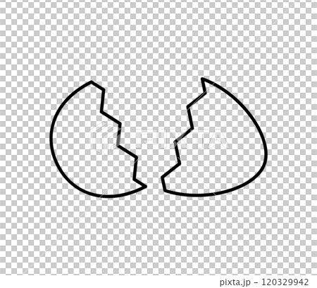 破碎的蛋殼圖向量 120329942