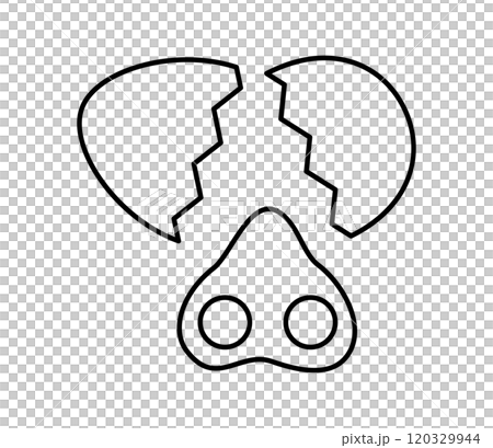 簡單的雞蛋打破插圖向量 簡單的雞蛋打破插圖向量 120329944