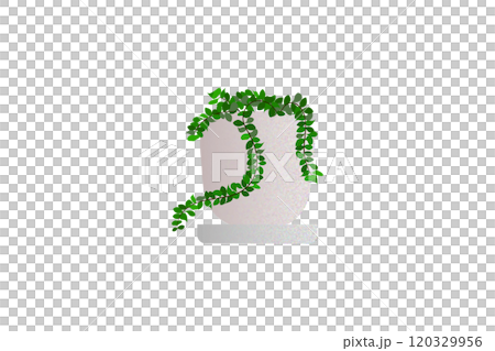 觀賞植物插畫透明花盆盆 120329956