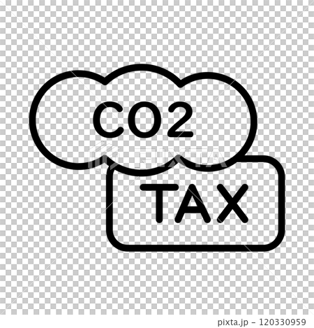 Carbon tax image icon. Carbon tax image icon. 120330959