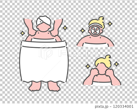 ブライダルエステ　結婚式　ウエディング　イラスト 120334001