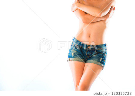 Figure of young women Figure of young women 120335728