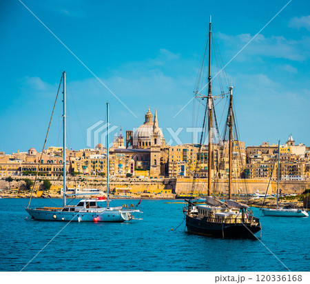 View of Marsamxett Harbour and Valletta View of Marsamxett Harbour and Valletta 120336168