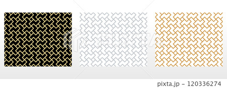 Set of abstract geometric patterns. Seamless vector backgrounds. Colored ornaments Graphic modern patterns Simple lattice graphic design 120336274