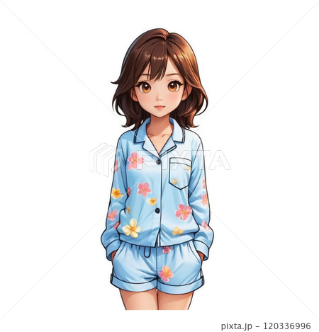 パジャマの女の子 120336996