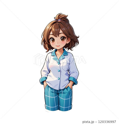 パジャマの女の子 120336997