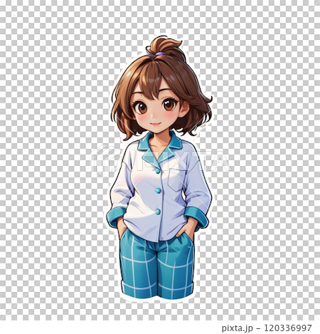 パジャマの女の子 120336997