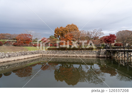 五稜郭のお掘りと紅葉 120337208