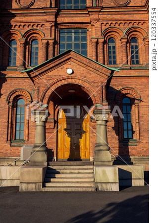 Eastern Orhodox Uspenski cathedral in Helsinki, Finland, Europe, sunny summer day Eastern Orhodox Uspenski cathedral in Helsinki, Finland, Europe, sunny summer day 120337554