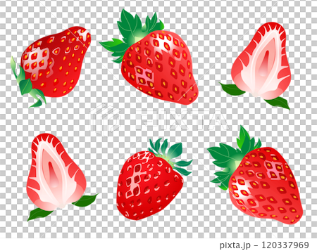Strawberry slices 120337969