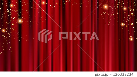 ベルベットのカーテン赤 ベルベットのカーテン赤 120338234