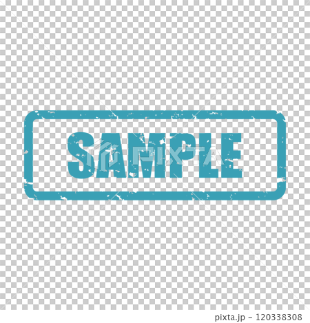 Stamp SAMPLE Light blue Stylish 120338308