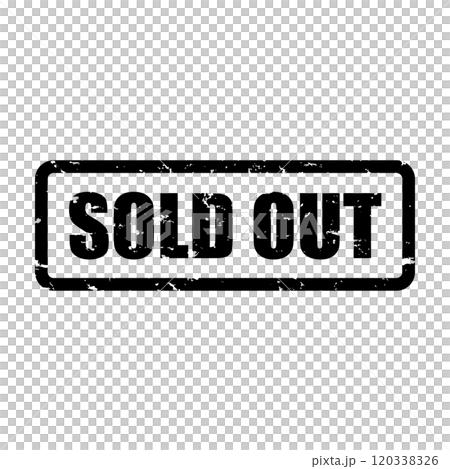 Stamp SOLD OUT Sold out Black text Stylish 120338326