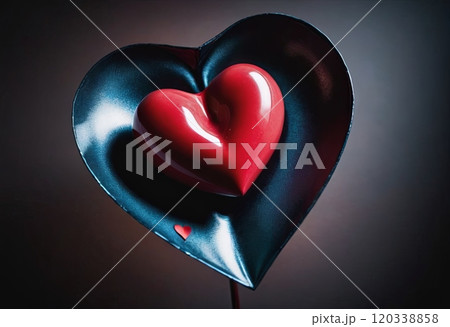 valentine's day in black and red 120338858