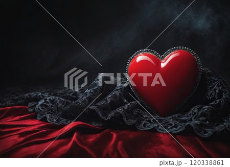 valentine's day in black and red valentine's day in black and red 120338861
