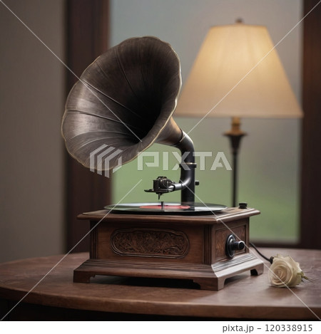 vintage antique gramophone 120338915