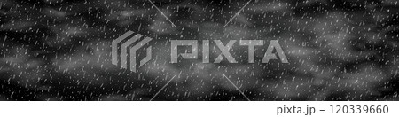 Blurred rain drops on dark sky bg 120339660
