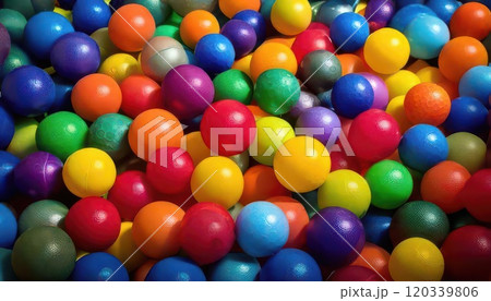 《AI画像》カラフルなボールプール 120339806