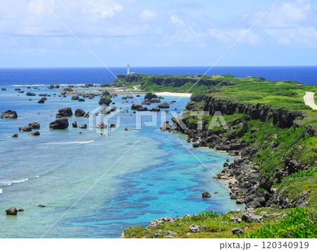 宮古島の東端にあるコバルトブルーの海、東平安名崎 06月沖縄・宮古島84東平安名崎H4.3 宮古島の東端にあるコバルトブルーの海、東平安名崎 06月沖縄・宮古島84東平安名崎H4.3 120340919