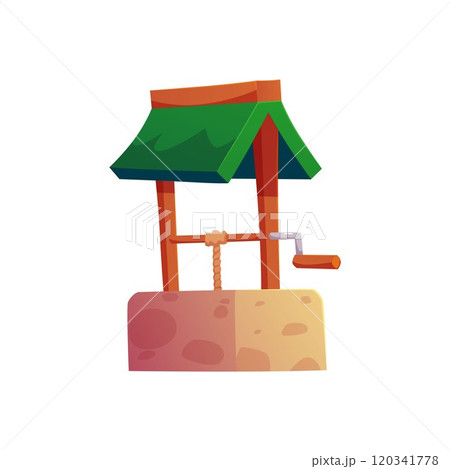 Vector village well with water in a cartoon-style isolated on a white background Vector village well with water in a cartoon-style isolated on a white background 120341778
