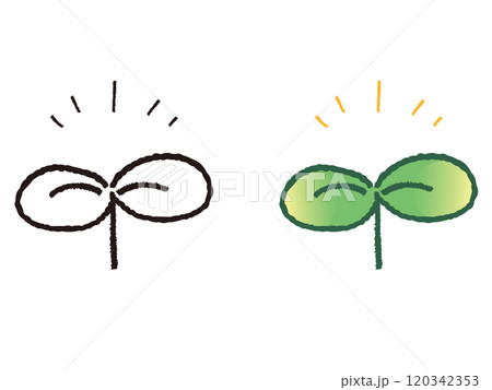 シンプルな若葉 120342353