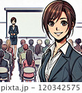 講習をする女性 120342575