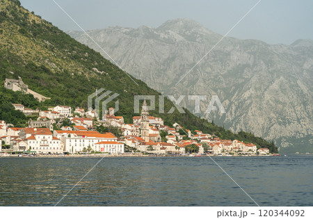 Bay of Kotor also known as the Boka views, popular Balkan coastline Bay of Kotor also known as the Boka views, popular Balkan coastline 120344092