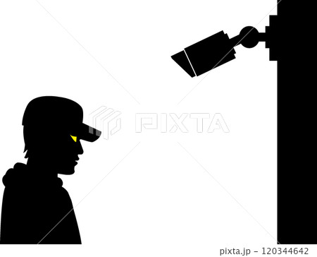 防犯カメラが捉えた強盗犯人 120344642