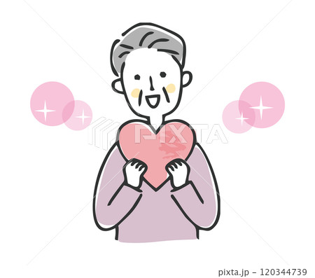 安心や気持ちのイメージイラスト 安心や気持ちのイメージイラスト 120344739