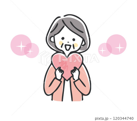 安心や気持ちのイメージイラスト 安心や気持ちのイメージイラスト 120344740