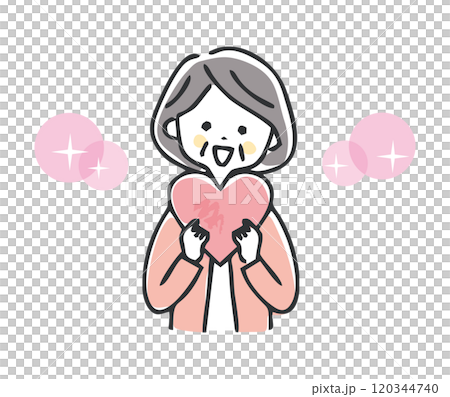 安心や気持ちのイメージイラスト 安心や気持ちのイメージイラスト 120344740