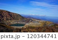 蔵王の御釜と青空 120344741