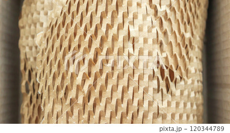 Eco friendly brown paper honeycomb wrap for product packaging parcel carton box Eco friendly brown paper honeycomb wrap for product packaging parcel carton box 120344789