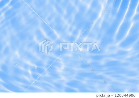 Abstract transparent water shadow surface texture natural ripple on blue background Abstract transparent water shadow surface texture natural ripple on blue background 120344906