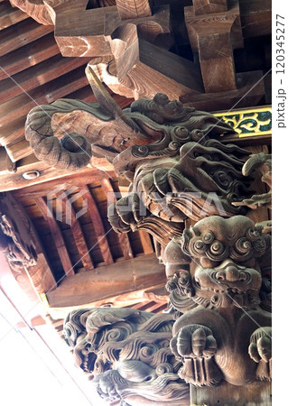 大國魂神社の手水舎の彫刻【東京都府中市】 120345277